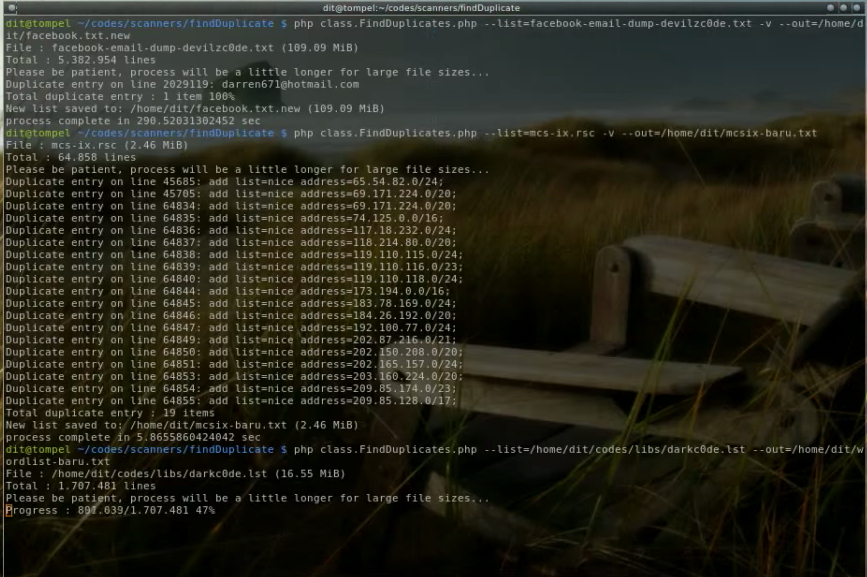 Script PHP Cek Double Entry Dari Setiap Line Dalam 1 File