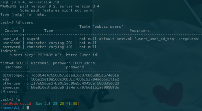 Manipulasi Enkripsi Password