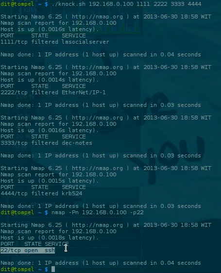 Firewall iptables Port Knocking