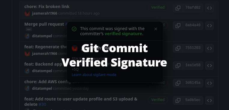 Cara Setting 'Verified' (Sign) Git Commit Dengan SSH atau GPG Signature (Linux)