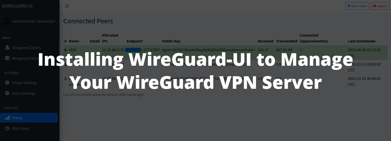 Menginstall WireGuard-UI untuk Mengatur WireGuard Server Anda